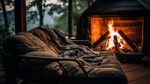 Cozy Wooden Home with Fireplace - A Blend of Nature and Comfort