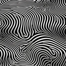Zebra Skin Stripes Pattern | Seamless Vector Illustration