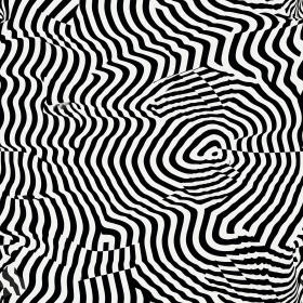 Abstract Optical Illusion - Black and White Stripes