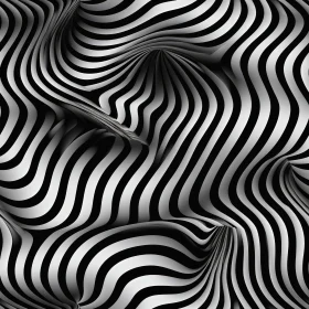 Monochrome Abstract Stripes Pattern
