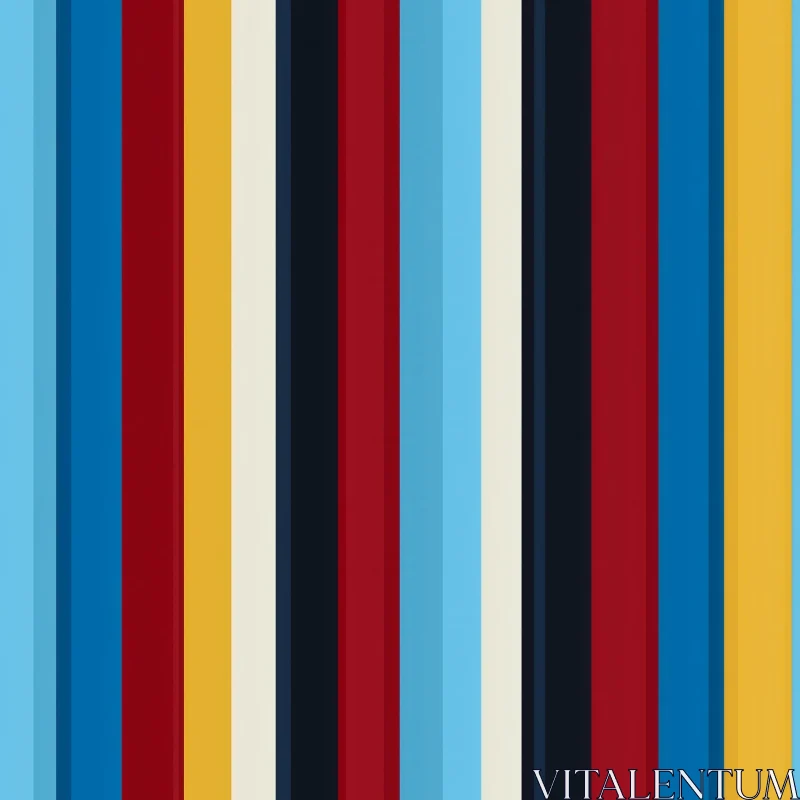 AI ART Colorful Vertical Stripes Pattern - Motion and Energy