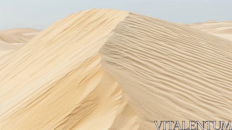 Discover the Beauty of a Majestic Sand Dune in the Desert AI Image