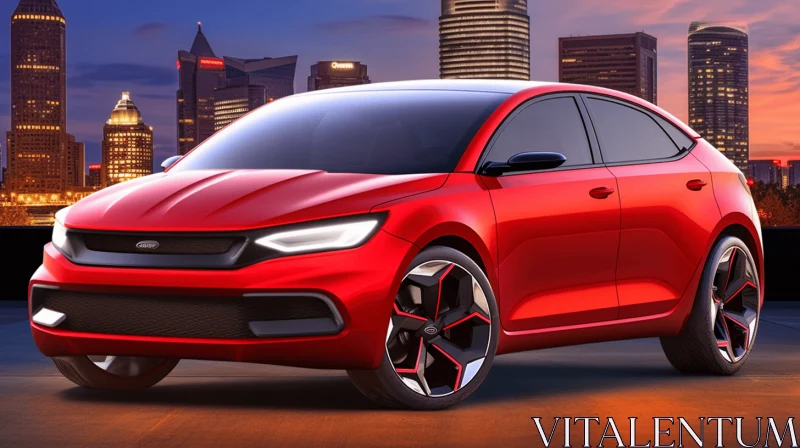 Chevrolet TSI Compact Concept 2019 - Futuristic Neo-Constructivist Car Design AI Image