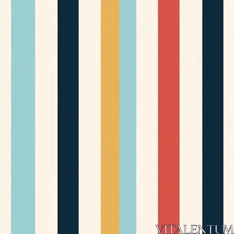 Retro Vertical Stripes Pattern for Backgrounds AI Image