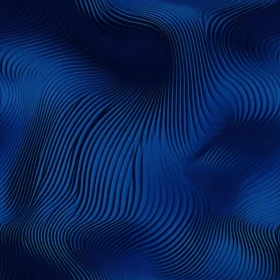 Blue Wavy Surface 3D Rendering