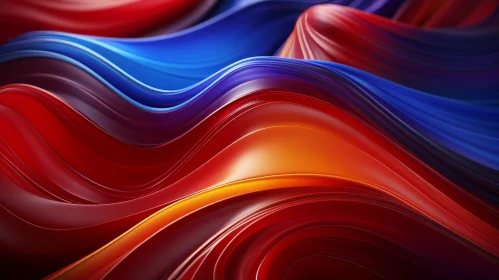 Colorful Abstract Wavy Pattern Background