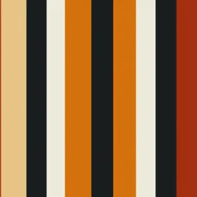 Fall Colors Vertical Stripes Pattern