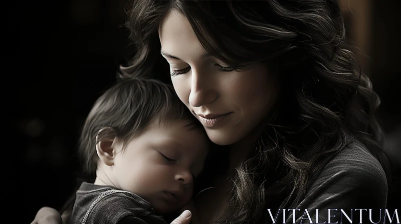 AI ART Mother and Baby Love: Heartwarming Moment Captured