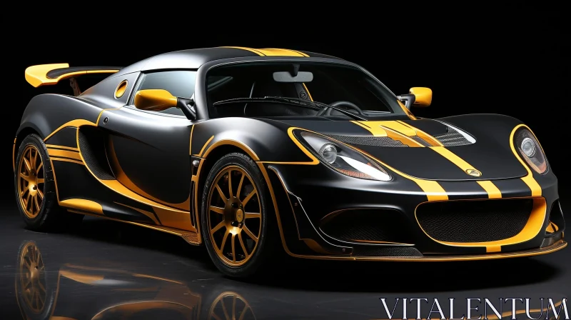 Sleek Lotus Evora S Sports Car Studio Photoshoot AI Image