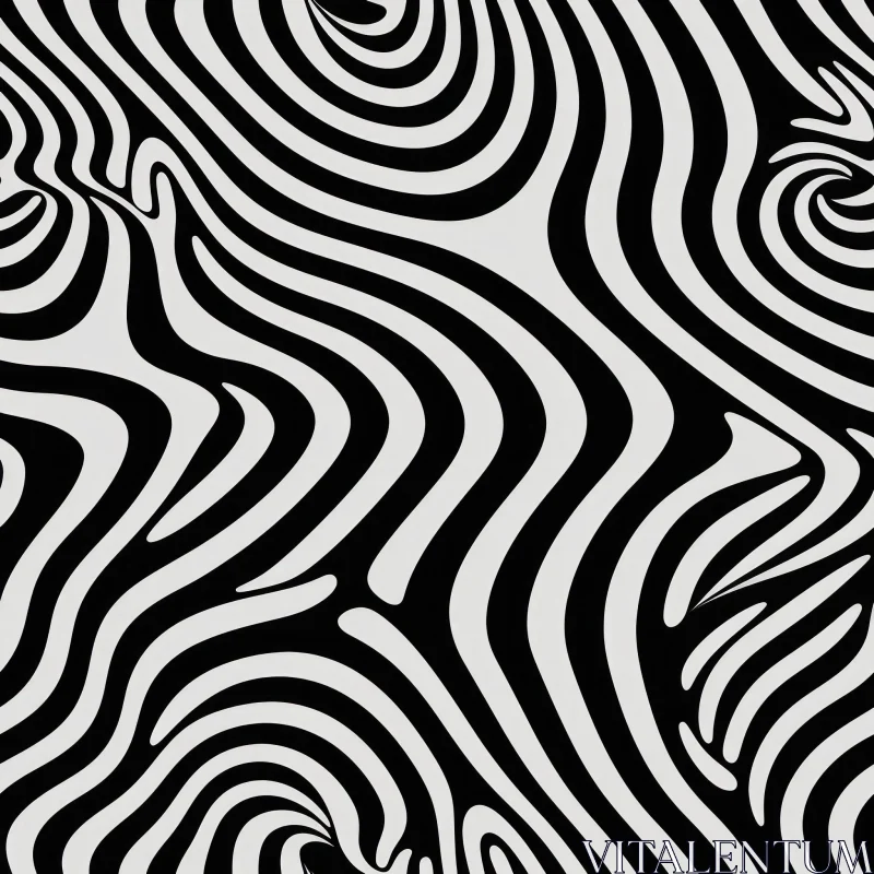 Psychedelic Optical Illusion Seamless Pattern AI Image