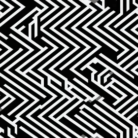Black and White Geometric Pattern - Intriguing Maze Design