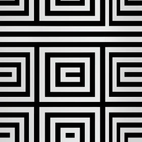 Modern Black and White Geometric Pattern