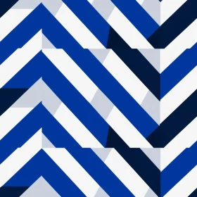 Modern Blue and White Geometric Stripes Pattern