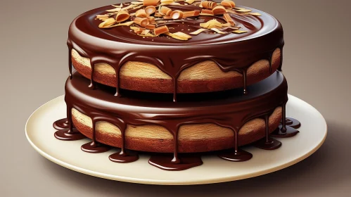 Decadent Chocolate Cake with Ganache - Delicious Dessert