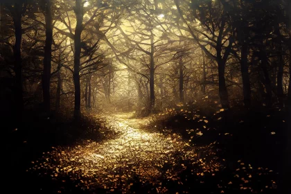 Enchanting Path Through a Dreamlike Forest | Captivating Nature Photography