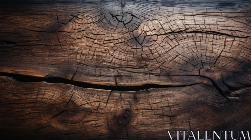 Dark Brown Wood Texture - Rustic and Aged Beauty AI Image