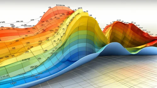 Colorful Three-Dimensional Surface Plot
