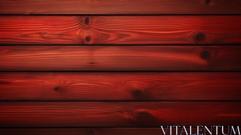 Weathered Red Wooden Wall Texture AI Image