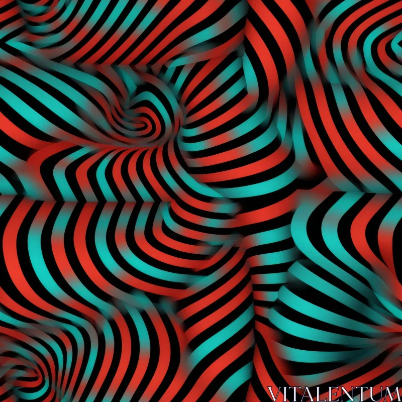 Dynamic Abstract 3D Background Pattern AI Image