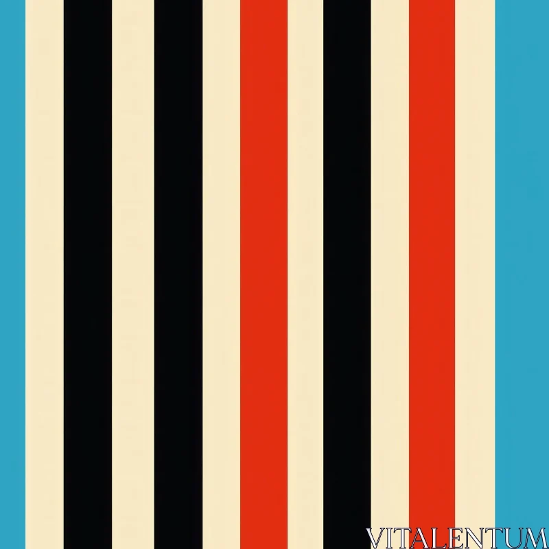 Retro Vertical Stripes Pattern for Design Projects AI Image