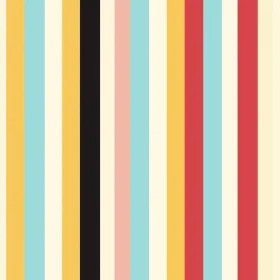 Pastel Vertical Stripes Seamless Pattern