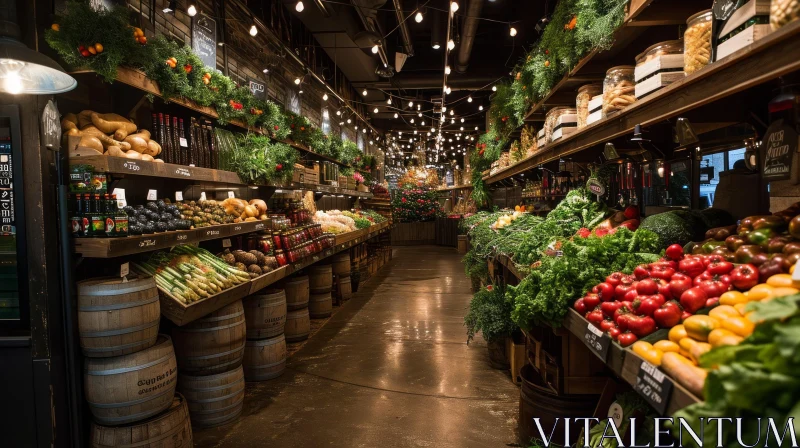 Rustic Grocery Store | Fruits, Vegetables, and More AI Image