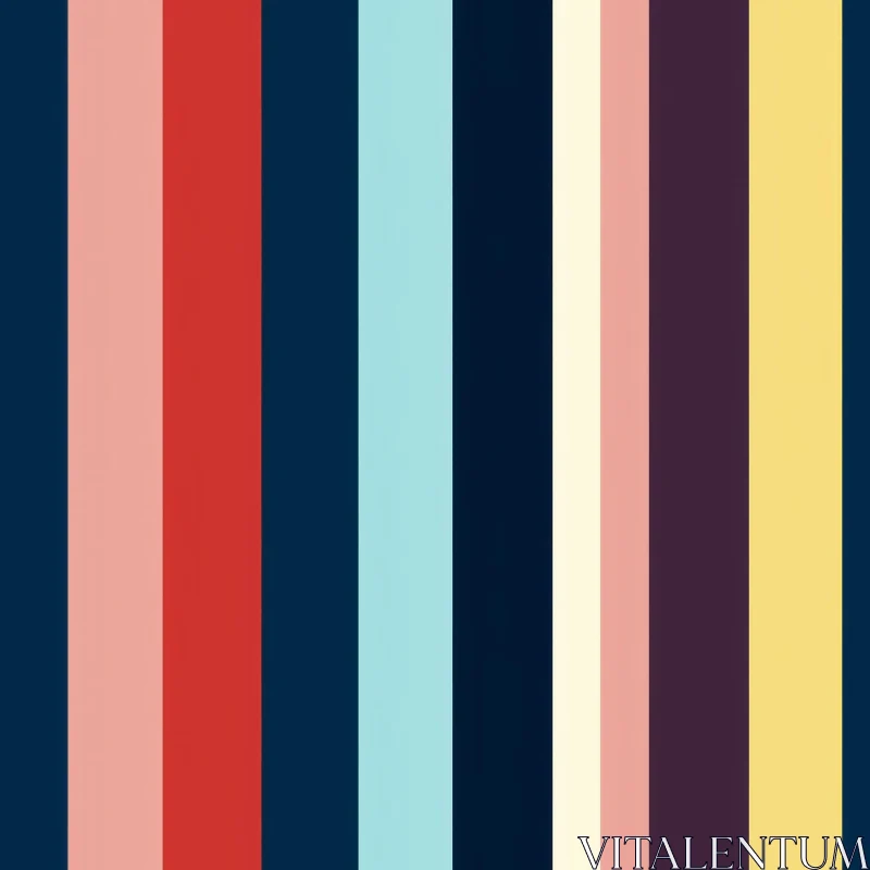 AI ART Colorful Vertical Stripes Pattern - Unique Artwork