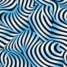 Blue and White Striped Abstract Pattern