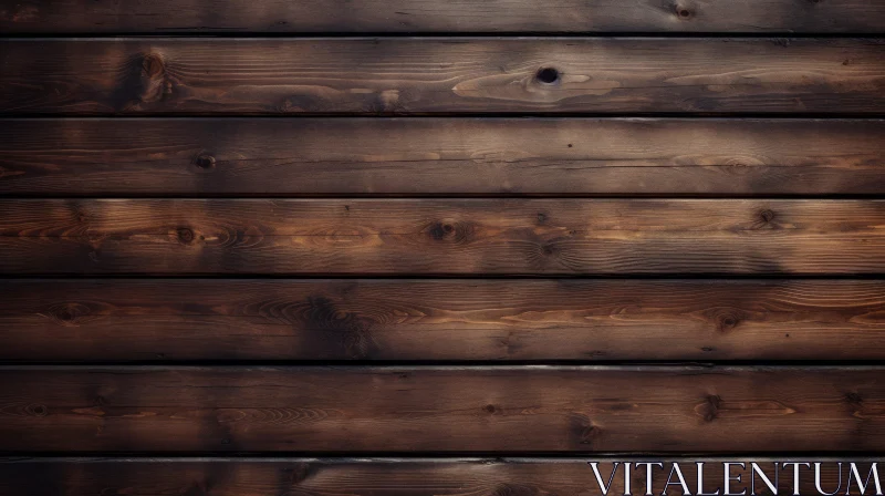 AI ART Dark Brown Wooden Wall Texture - Aged Plank Design