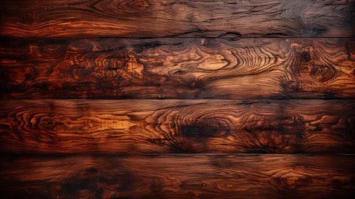 Warm Wood Texture with Horizontal Planks