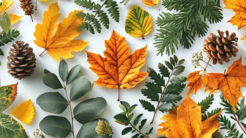 Autumn Leaves and Natural Elements: A Captivating Image
