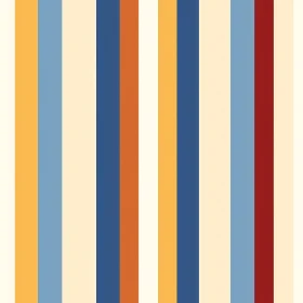 Colorful Vertical Stripes Pattern | Mustard Yellow Navy Blue