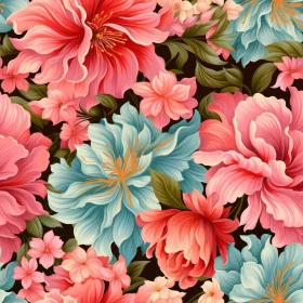 Dark Floral Seamless Pattern