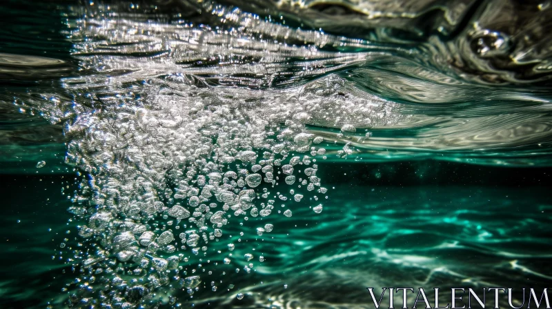 Enchanting Bubbles: A Captivating Close-Up of Nature's Dance AI Image