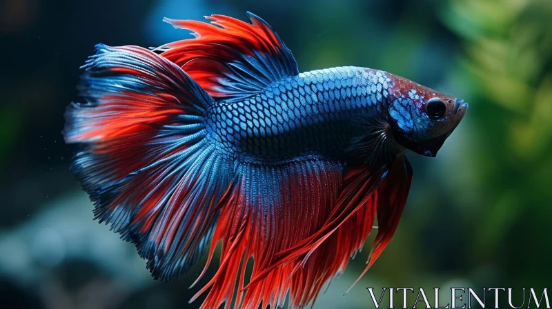 Stunning Betta Fish: A Captivating Display of Color AI Image