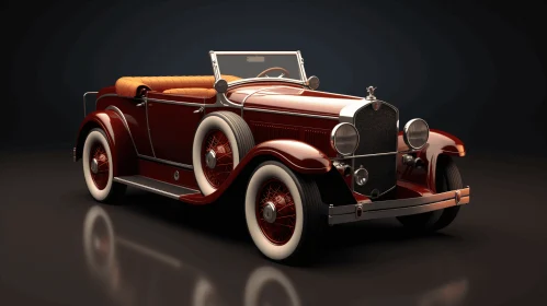 Vintage Car Classic Wallpaper - Hyper-realistic and Detailed Renderings
