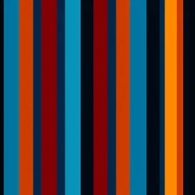 Energetic Vertical Stripes Pattern in Blue, Orange, and Red