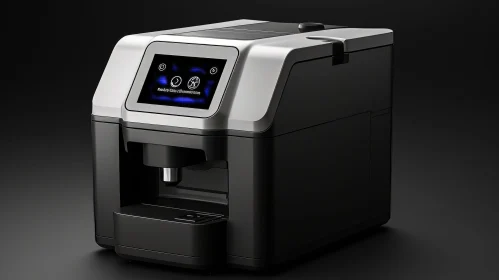 Sleek Modern Coffee Machine with Touchscreen Display