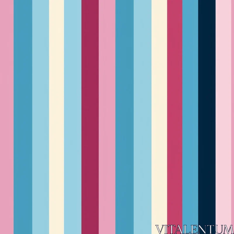 AI ART Tranquil Vertical Stripes Pattern