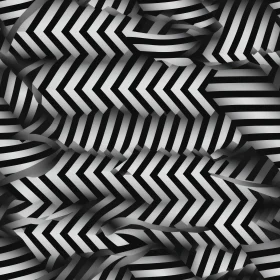 Abstract Black and White Geometric Chevron Pattern