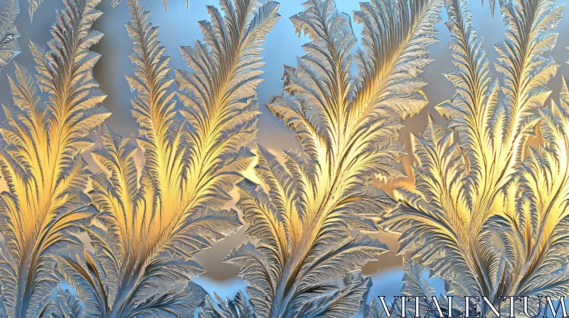 Captivating Frostwork: A Delicate Window Pattern of Winter Beauty AI Image