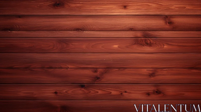 Rustic Red Wooden Wall Texture AI Image