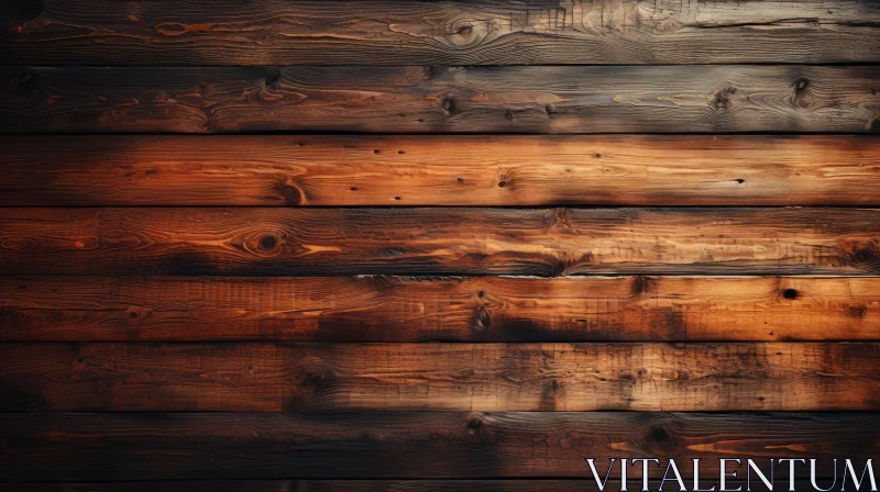 Dark Wood Plank Wall Texture Close-Up AI Image
