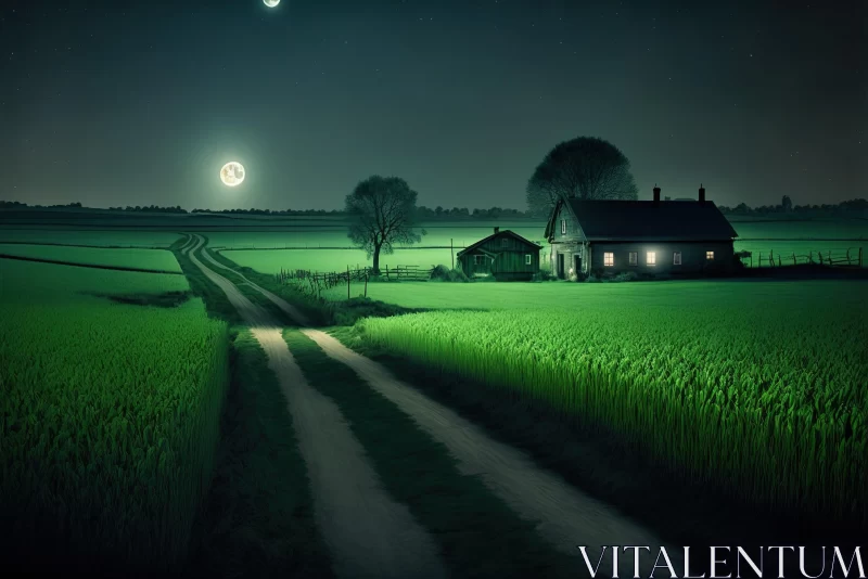 Moonlit Night: A Captivating Photorealistic Fantasy AI Image