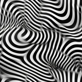 Monochrome Stripes: Unique Distorted Pattern for Versatile Design