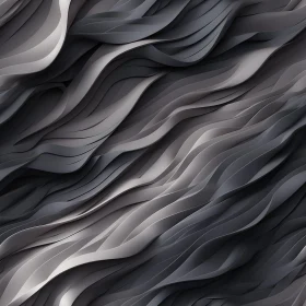 Wavy Gunmetal Gray 3D Texture