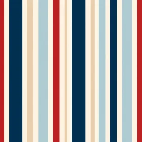 Classic Vertical Stripes Pattern in Red and Blue