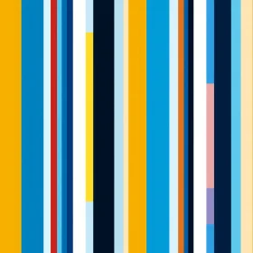 Colorful Abstract Painting with Vertical Stripes