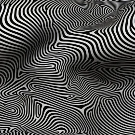 Hypnotic Black and White Stripes - Abstract Optical Illusion