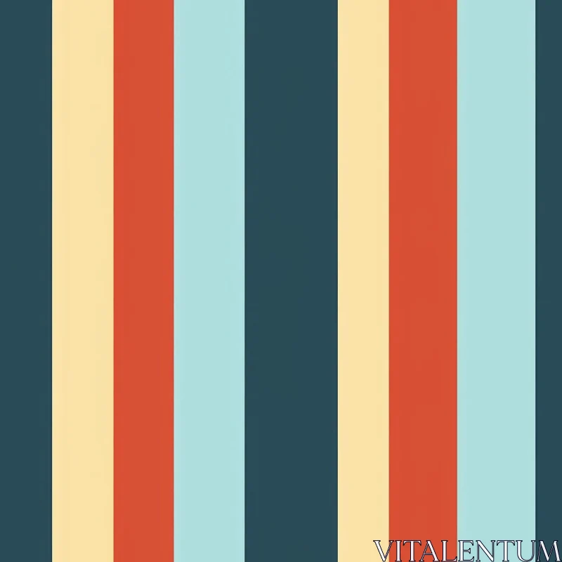 Retro Vertical Stripes Pattern for Designs AI Image